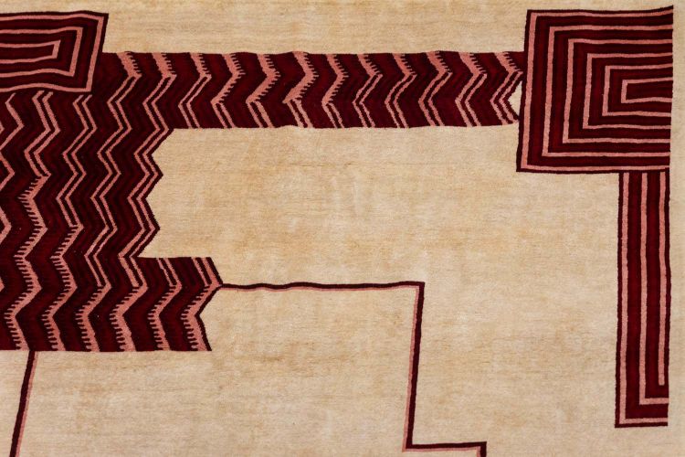 Art Deco style wool rug, or tapestry. Contemporary work.LS64303607A