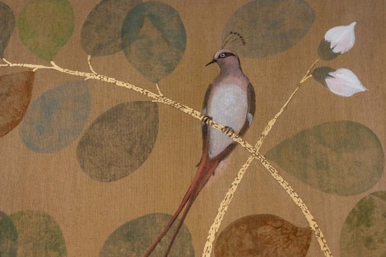 Painted canvas depicting lemurs. Contemporary work. LS6437A1089P
