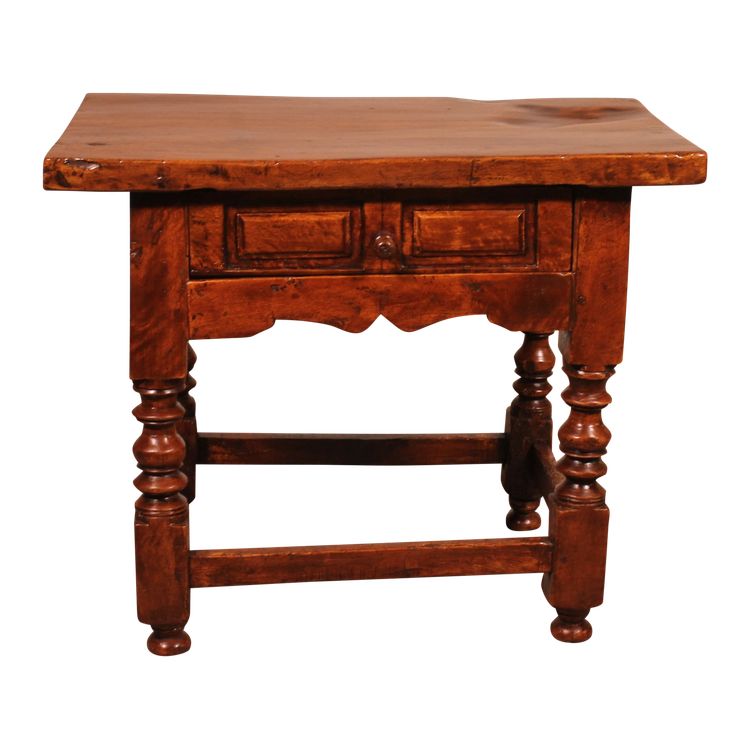 Table Espagnole Dit Tocinera En Noyer Du 17° Siècle