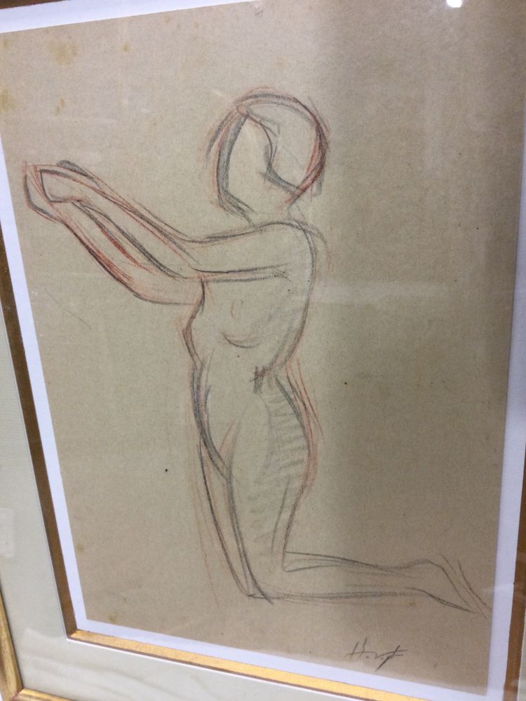 Nude signed Hélène VOGT