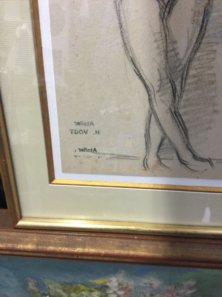 Nude signed Hélène VOGT
