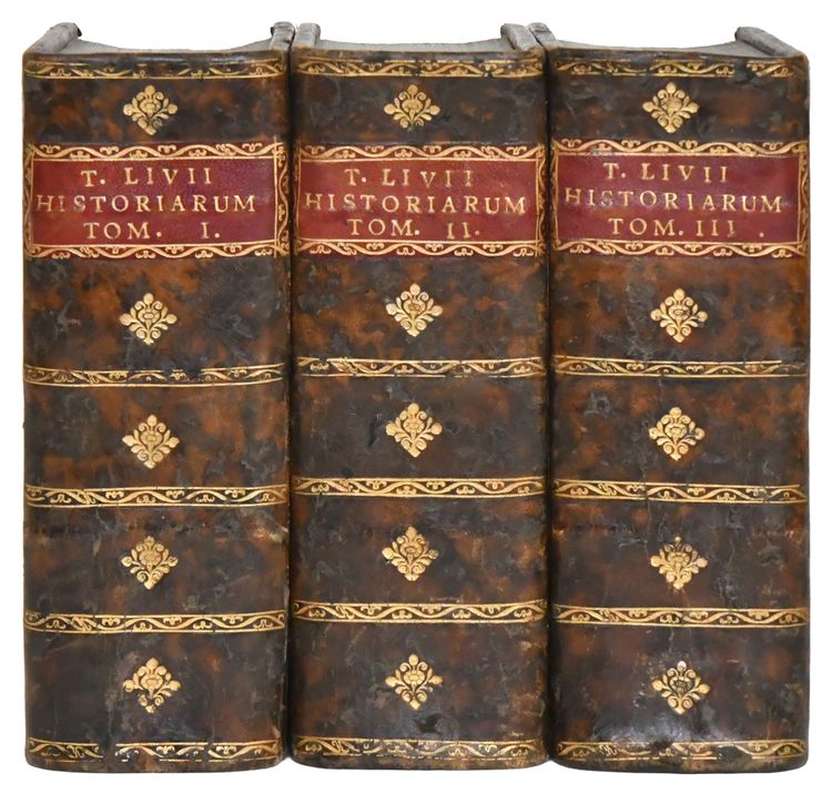 Livre " TITI LIVII Patavini Historiarum ab Urbe Condita " 1740, 3 volumes 