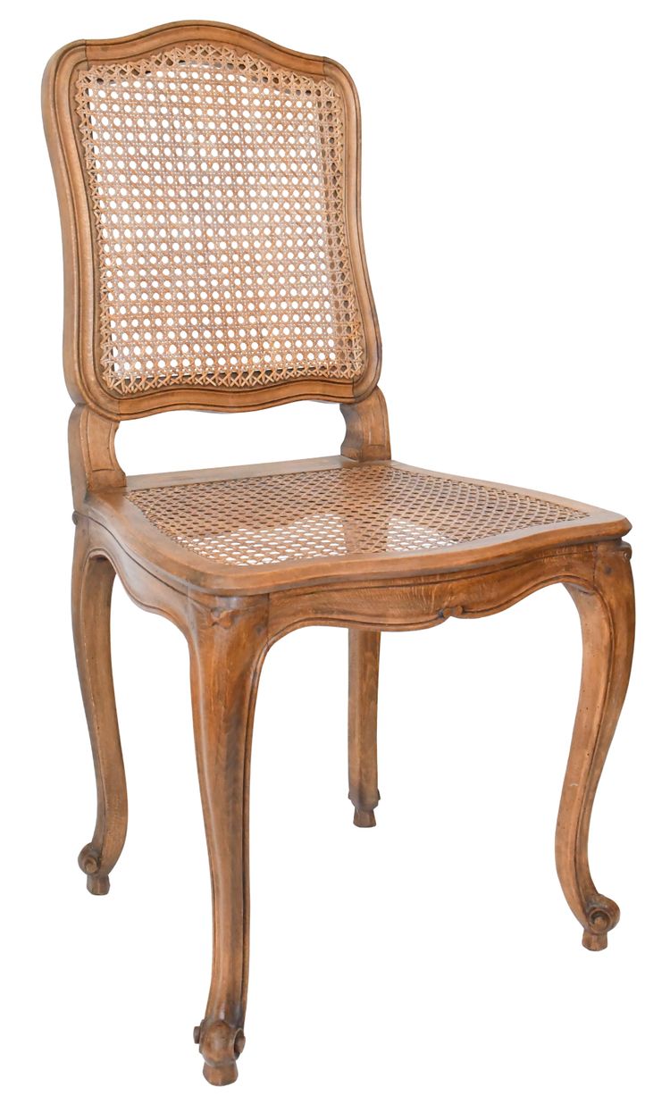 Suite of 8 Louis XV caned chairs