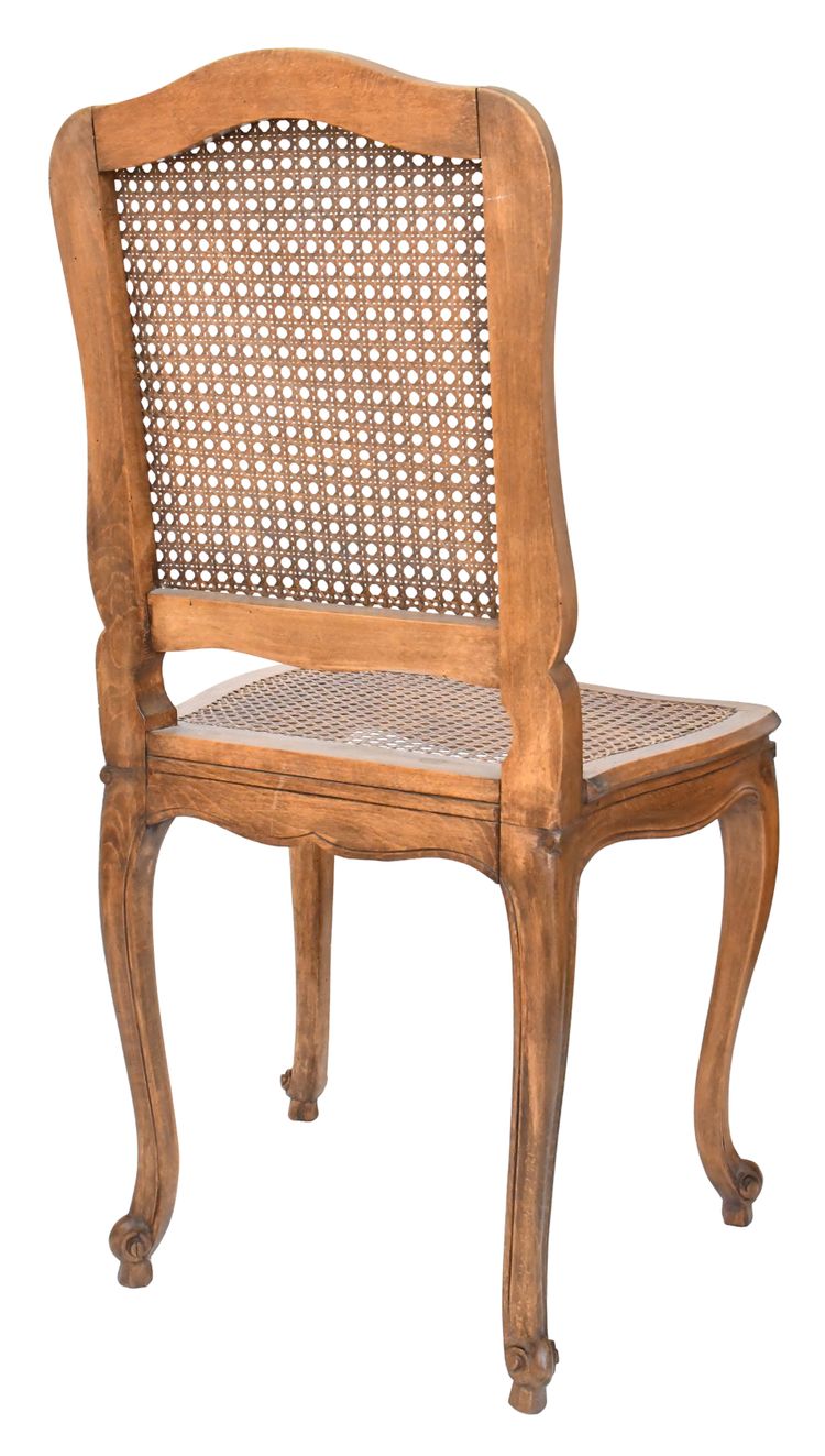 Suite of 8 Louis XV caned chairs