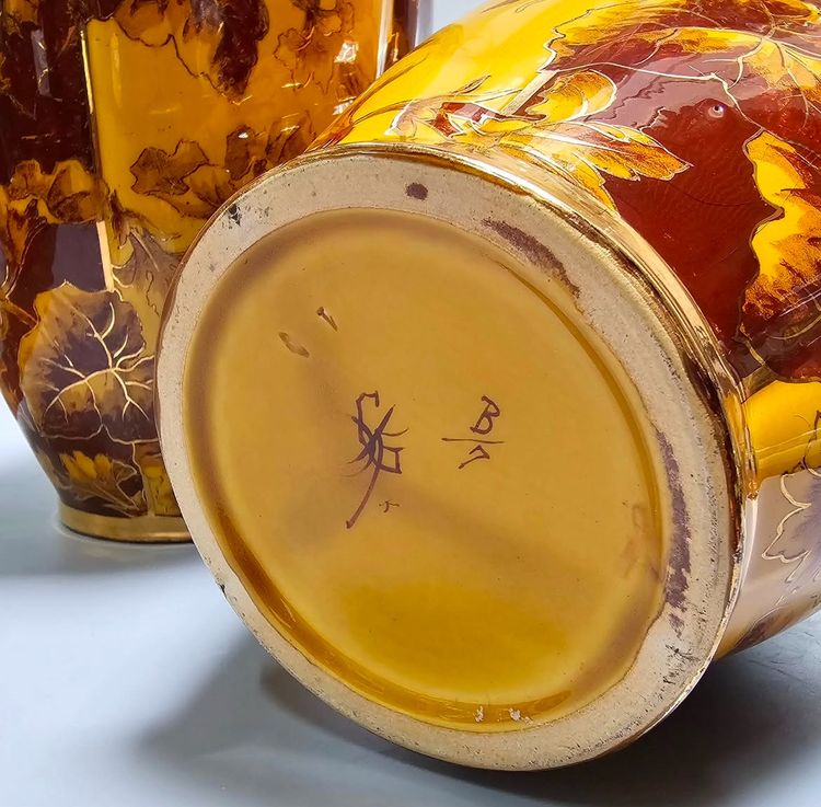 Pair of Keller & Guérin Vases