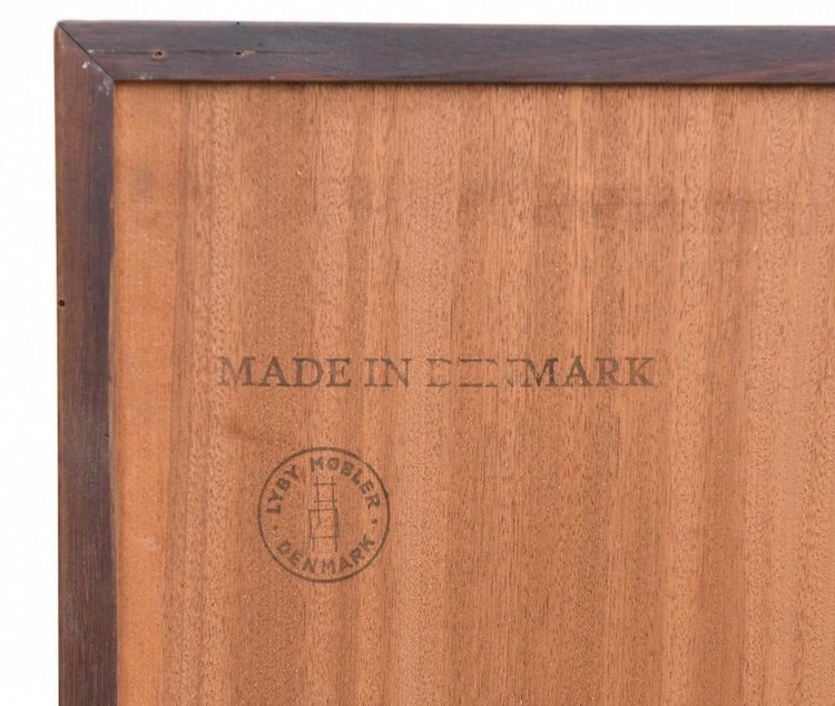 Scandinavian design vintage showcase by LYBY MOBLER DENMARK