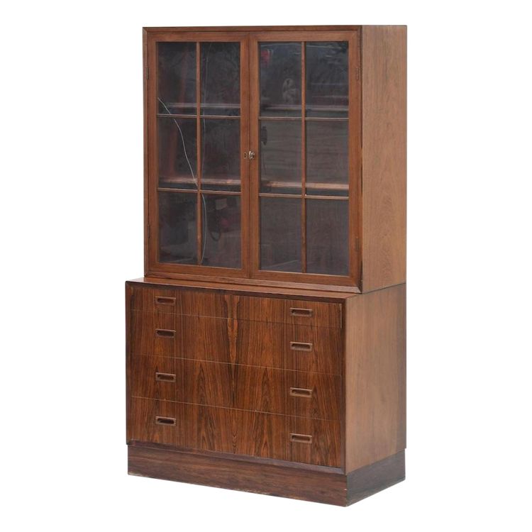 Scandinavian design vintage showcase by LYBY MOBLER DENMARK