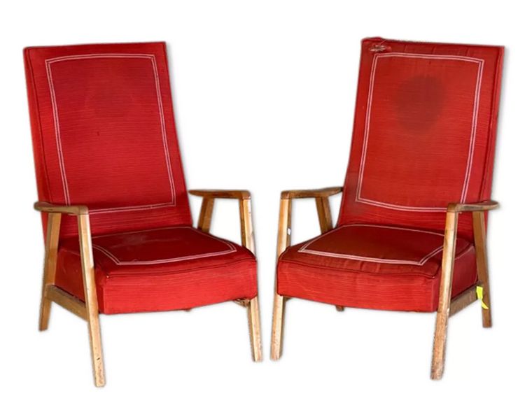 Coppia di poltrone vintage