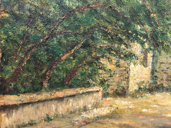L'Alhambra de Grenade", huile sur toile des années 1920, encadrée et signée