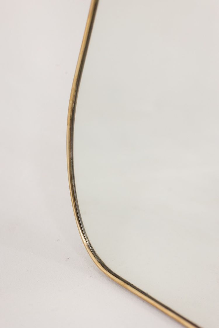 Pair of mirrors in the taste of Gio Ponti. Circa 1970. LS6350859M