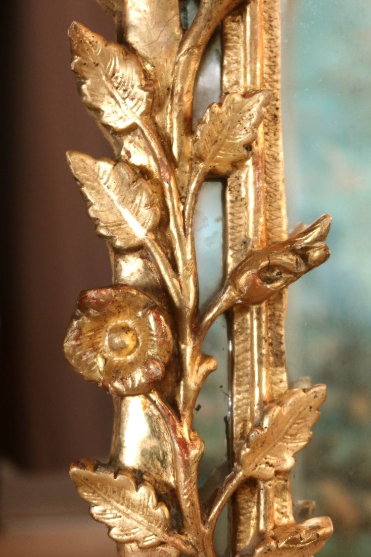 Louis XV giltwood mirror