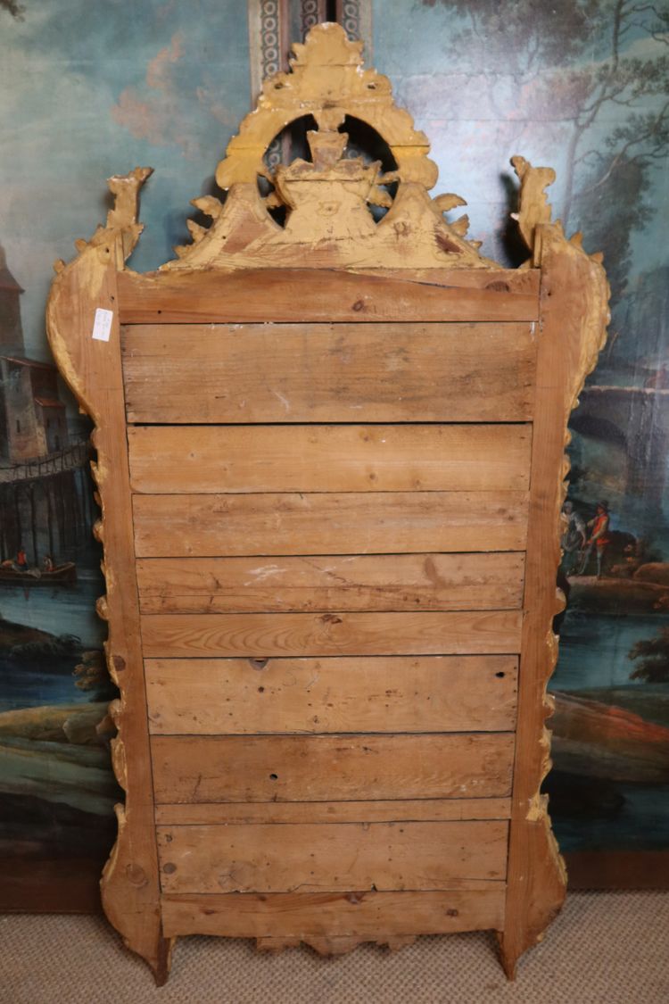Louis XV giltwood mirror