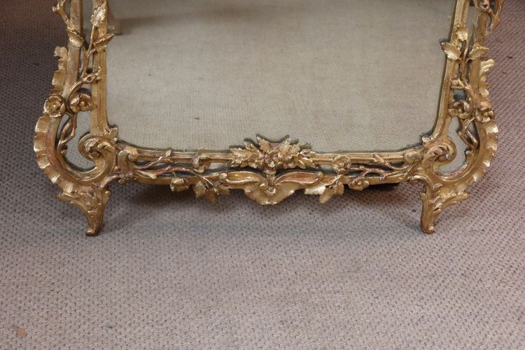 Louis XV giltwood mirror