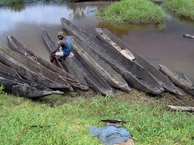 Proue de pirogue, art océanien, art tribal, Sculpture du Sépik, Papouasie Nouvelle Guinée, Océanie
