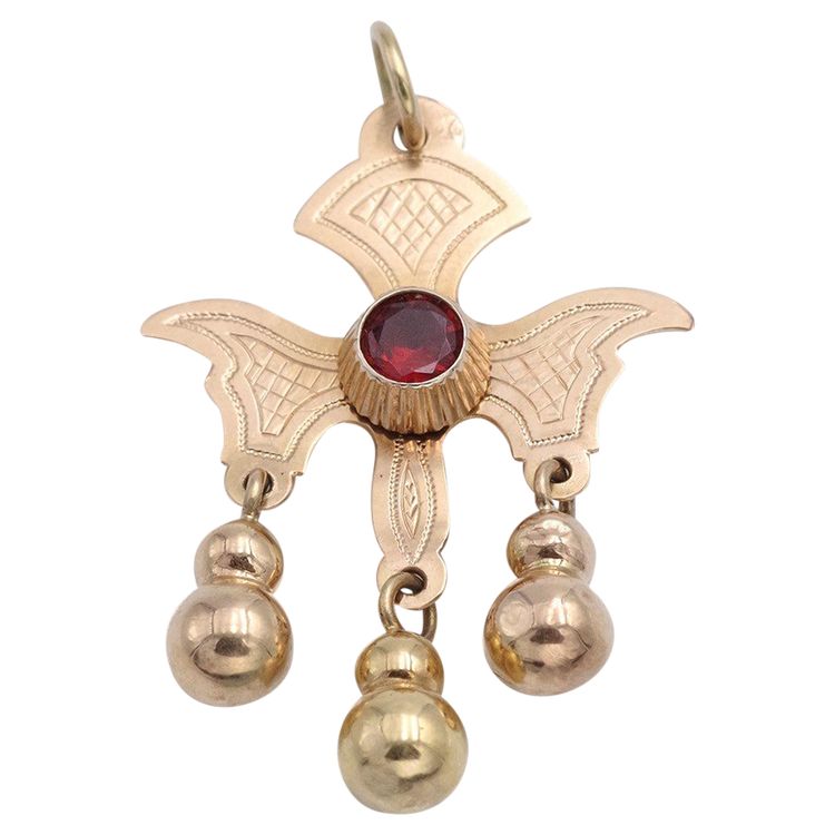 Pendentif Saint-Esprit du Puy en or 18k, bijou religieux, bijou ancien, puy en velay, auvergne