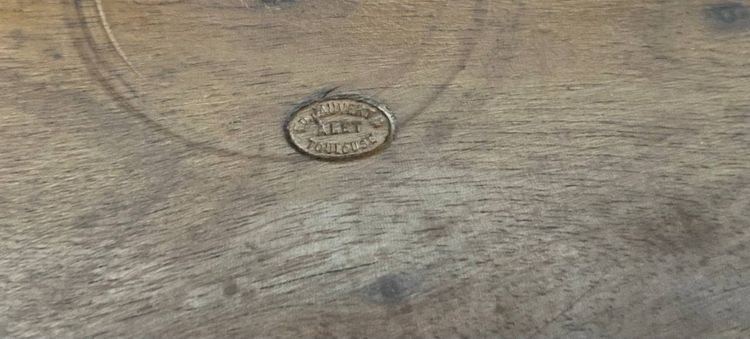 Socle en bois sculpté – signé ED. Mauvert LET Toulouse 