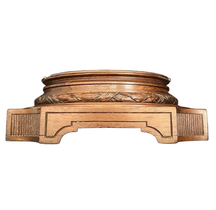 Socle en bois sculpté – signé ED. Mauvert LET Toulouse 