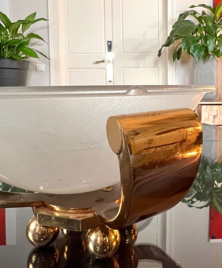 Coppia di lampade in bronzo Art Déco - Luci a colonna