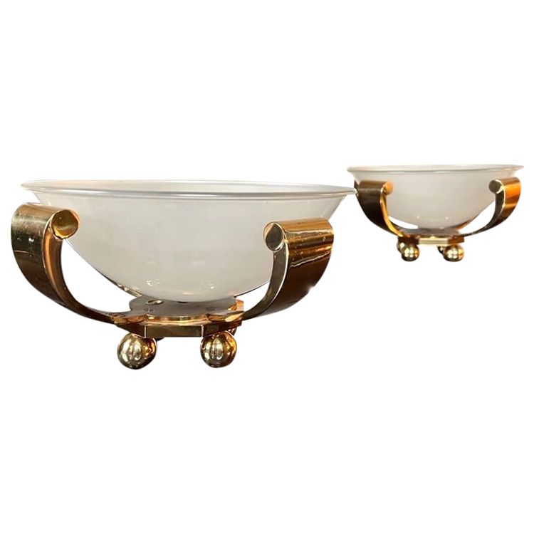 Coppia di lampade in bronzo Art Déco - Luci a colonna