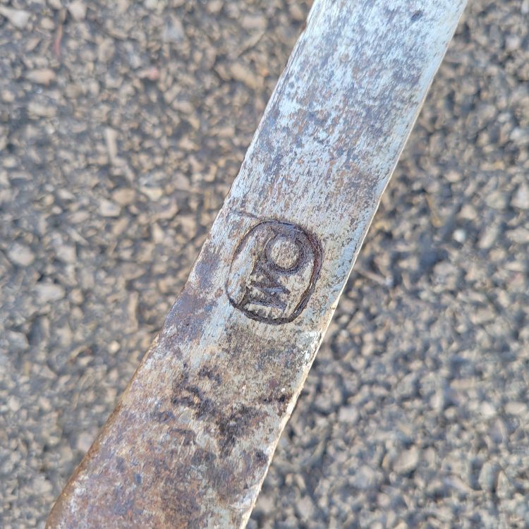 Lit En Acier Patiné, XIXème Siècle