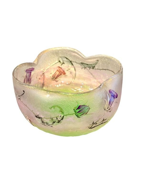 Daum Nancy Art Nouveau Cup "Chardons