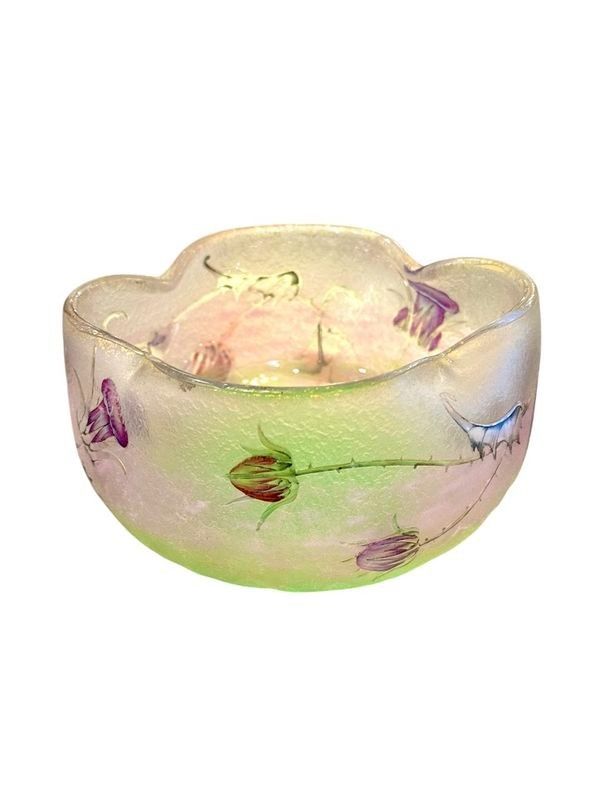 Daum Nancy Art Nouveau Cup "Chardons