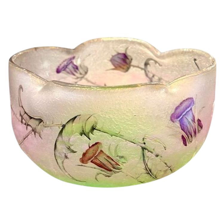 Daum Nancy Art Nouveau Cup "Chardons