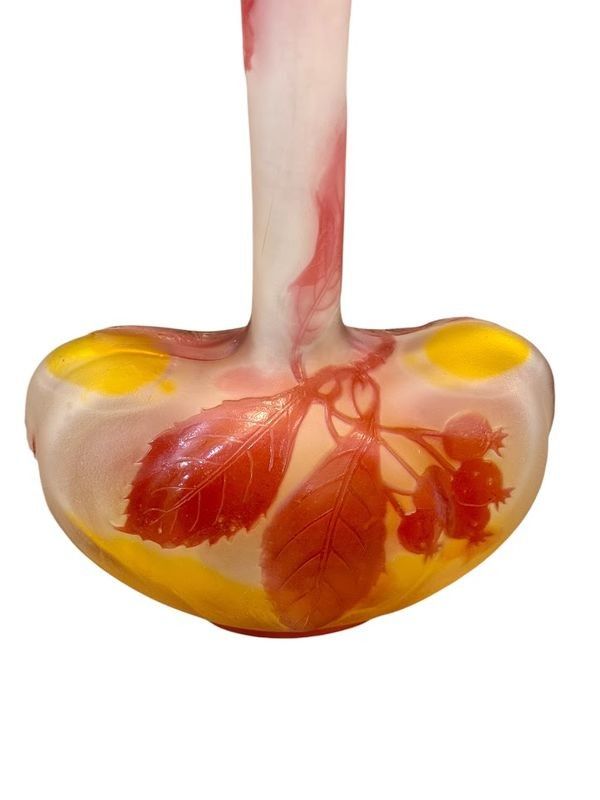 Emile Gallé vase Art Nouveau "Groseilles"