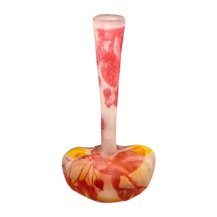 Emile Gallé vase Art Nouveau "Groseilles"