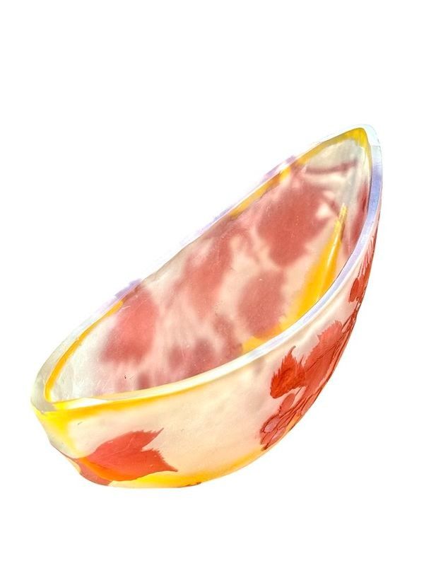 Coppa Emile Gallé Art Nouveau "Aux Groseilles