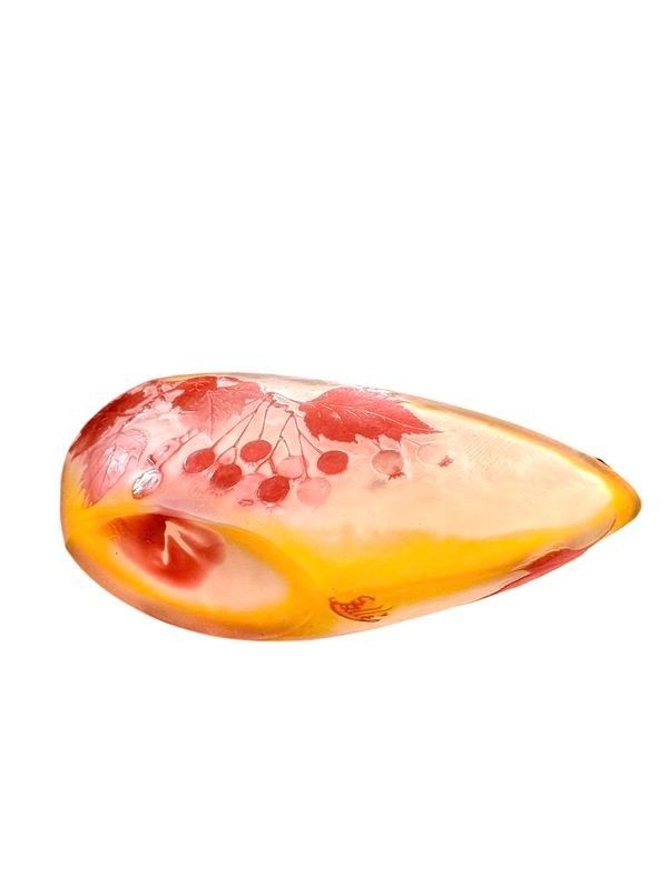 Coppa Emile Gallé Art Nouveau "Aux Groseilles