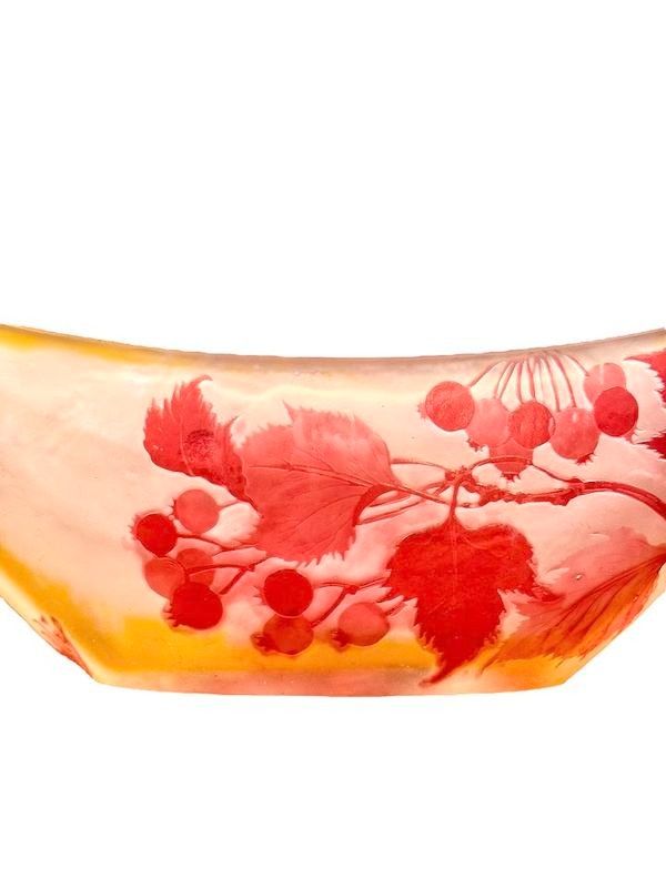 Coppa Emile Gallé Art Nouveau "Aux Groseilles