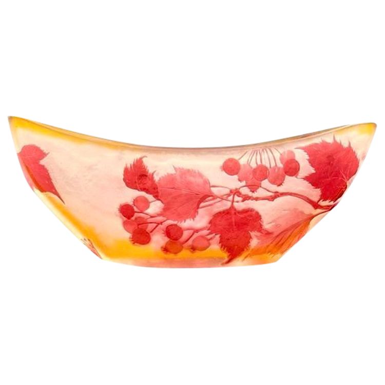 Coppa Emile Gallé Art Nouveau "Aux Groseilles