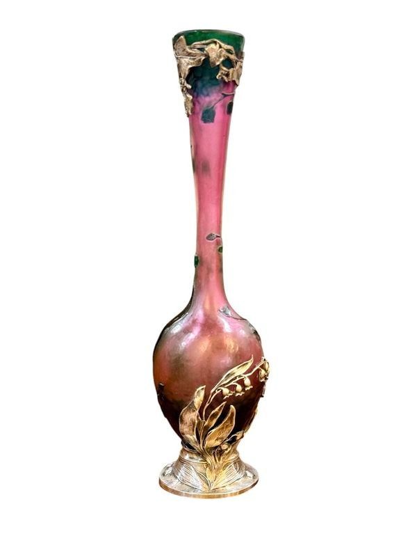Daum Nancy Art Nouveau "Au Muguet" vase