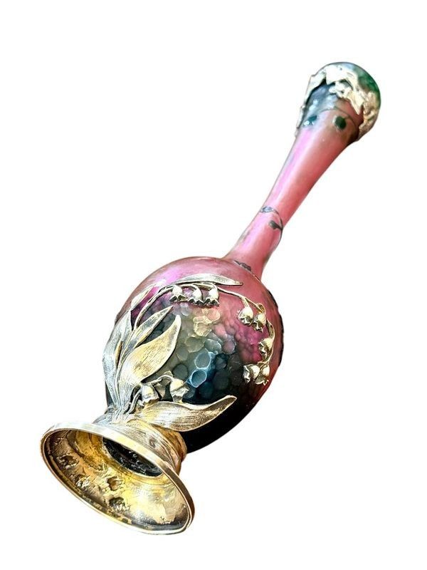 Daum Nancy Art Nouveau "Au Muguet" vase