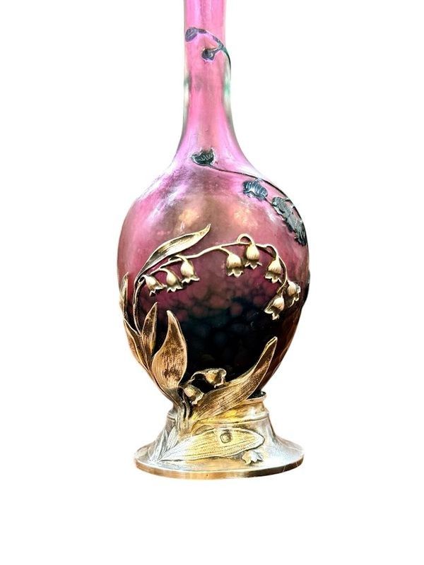 Daum Nancy Art Nouveau "Au Muguet" vase