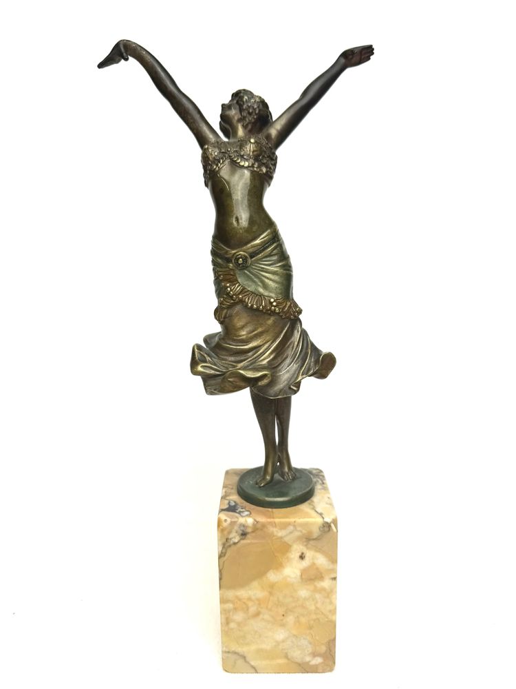 Paul Philippe figura in bronzo Art déco Radha