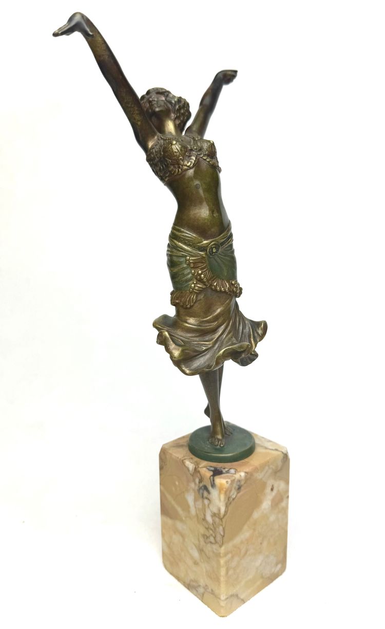 Paul Philippe figura in bronzo Art déco Radha