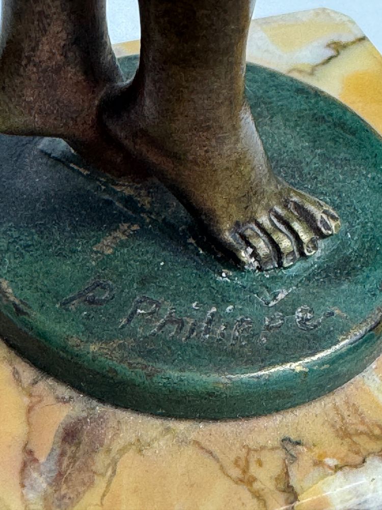 Paul Philippe figura in bronzo Art déco Radha
