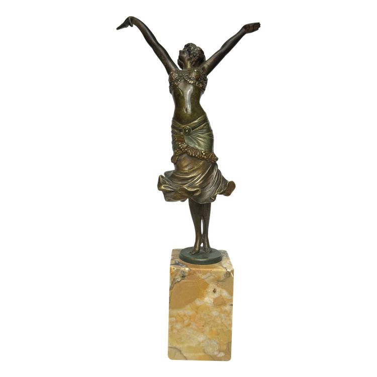 Paul Philippe figura in bronzo Art déco Radha