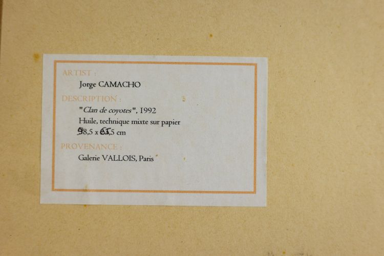 Jorge Camacho. Work "Clan de coyotes". Year 1992. LS60835008M