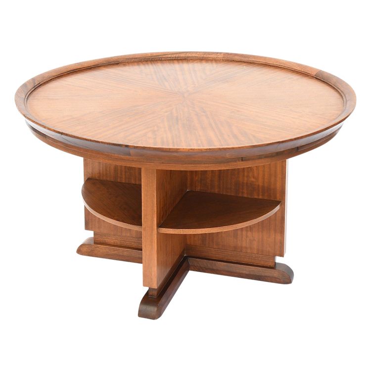 Table basse ronde Art Déco