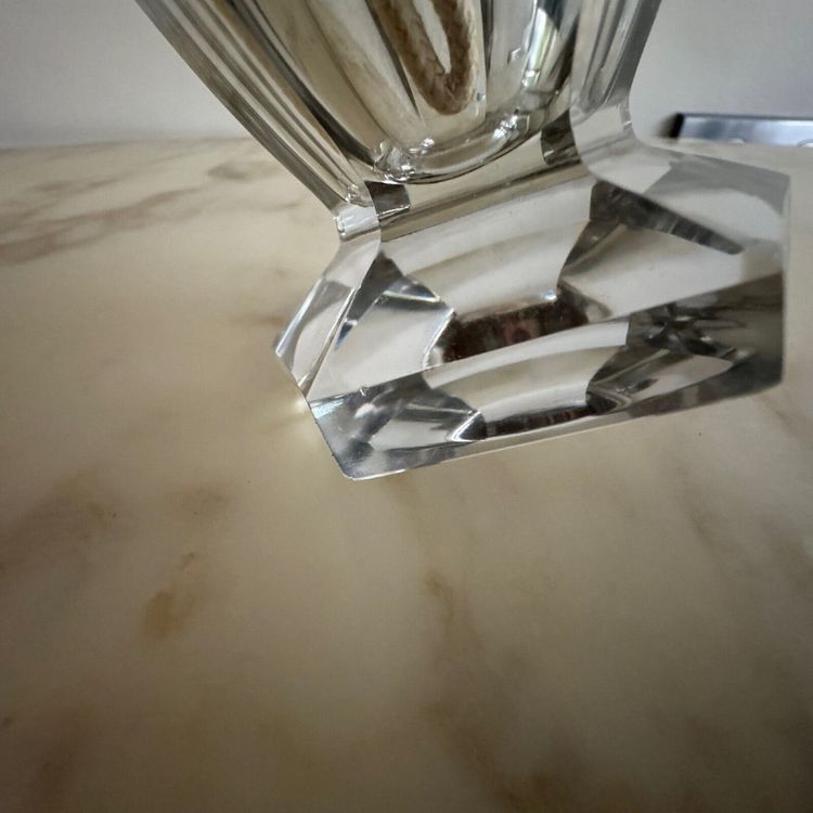 Baccarat Lampe Berger con lati tagliati, XX secolo