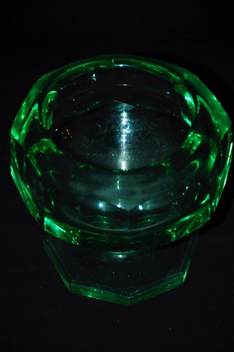 Vase en verre signé Muller Frères Lunéville époque Art déco