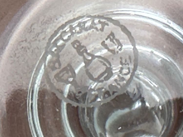 6 Baccarat flutes
