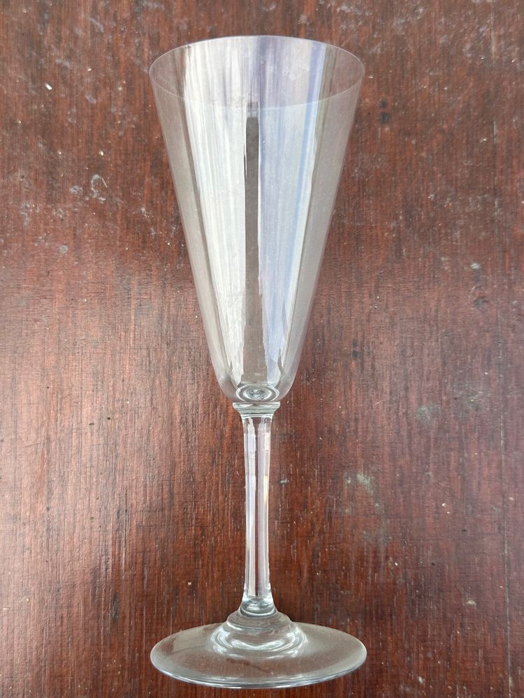 6 Baccarat flutes