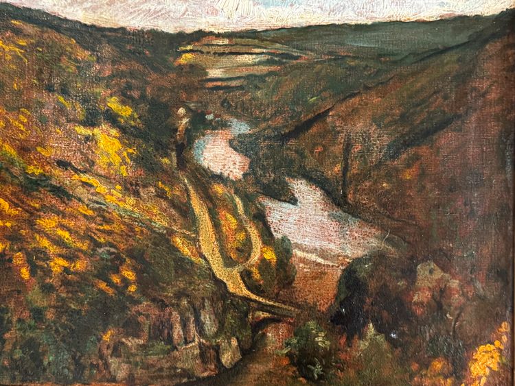 Creuse gorges, Devil's bridge, Crozant school