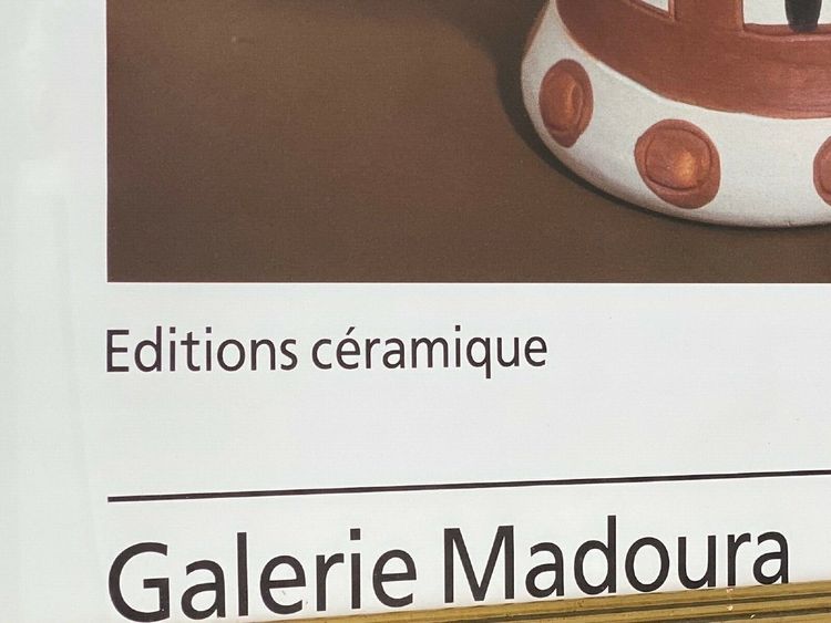 Affiche Editions Céramique Galerie Madoura Vallauris France