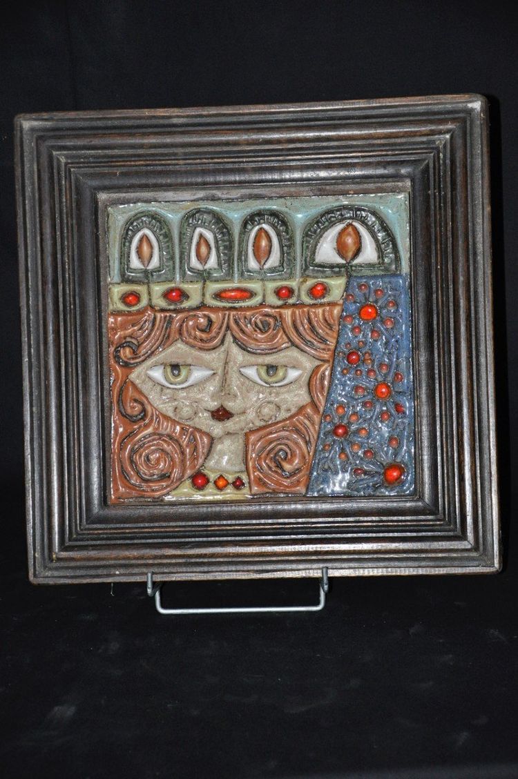 Ceramic tiles by Roland Zobel atelier Céramique Les Cyclades circa 1980
