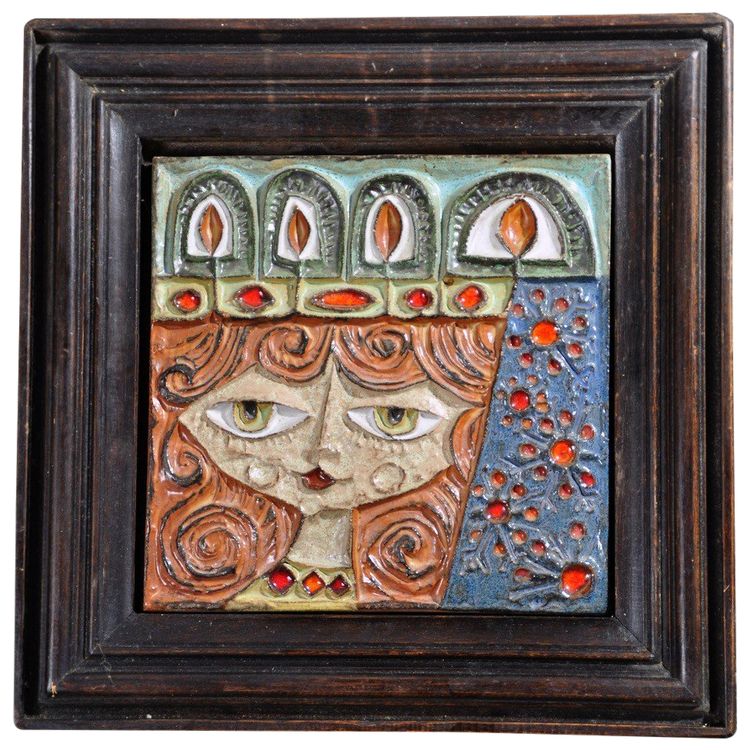Ceramic tiles by Roland Zobel atelier Céramique Les Cyclades circa 1980